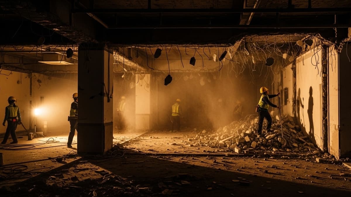 전문 철거 시공 현장